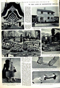 Original Old Vintage Print 1951 Olympia Show Ideal Homes Garden Marshall Tito