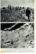 Original Old Vintage Print 1951 American Siers Wonju Korea War Schmidt Stalin