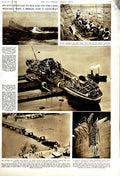 Original Old Vintage Print 1951 Ships Janko Quebec Bridge Belfast Dock Beavers