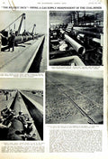 Antique Old Print 1951 Gas Pipes Supply California Korea War Hoskins Osan 20th