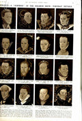 Original Old Vintage Print 1951 Holbein Portraits Queen Mary Kirkby Buttercups