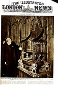 Original Old Vintage Print 1951 Coronation Stone Westminster Abbey King George