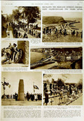 Original Old Vintage Print 1950 Valery Memorial Siers Arbuthnott Duff War 20th