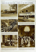 Old Vintage Print 1950 Railway Crash Jasidih Bihar Queen Elizabeth Ship 20th