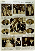 Old Vintage Print 1950 People Earl Mountbatten Smith Acheson Dyall Khan 20th