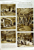 Old Vintage Print 1950 Victoria Albert Museum Syon House Isleworth Adam 20th