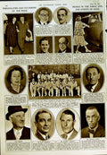 Original Old Vintage Print 1950 People Cricket West Indies Willey Hedtoft Law