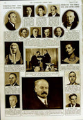 Old Vintage Print 1950 People Albert Lebrun Shipkov Anderson Dugdale Men 20th