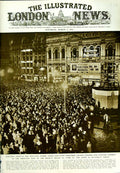 Original Old Vintage Print 1950 Elections Piccadilly Circus Trafalgar Square