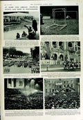 Old Vintage Print 1950 Berlin Schumacher Saigon Robot Footballer Modena 20th