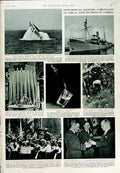Old Vintage Print 1950 Submarine Amberjack Ship R.A.F Baker Stalin Paul'S 20th