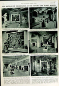 Old Vintage Print 1950 Victoria Albert Museum Flemish Tapestries Pottery 20th