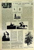 Original Old Vintage Print 1950 Collectors Drawings Silhouettes Muller Cobbler