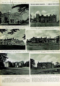 Old Vintage Print 1950 Madingley Hall Cambridge Trinity College Dinton 20th