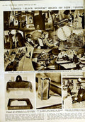 Original Old Vintage Print 1950 Black Museum Edgar Scotland Yard Police Peace