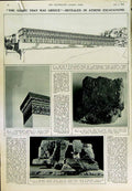 Original Old Vintage Print 1950 Greece Athens Archaeology Stoa Attalos Museum