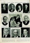 Old Vintage Print 1950 Political Leaders Salisbury Pollitt Hill Attlee 20th