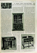 Old Vintage Print 1950 Fuhrer Manitoba Winnipeg Berlin Cabinet Furniture 20th