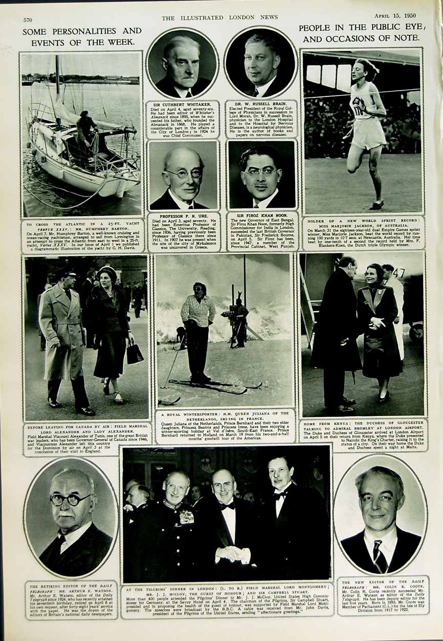 Original Old Vintage Print 1950 Science Suit Gorilla Jackson Athletics Ski-Ing