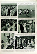 Original Old Vintage Print 1950 Ski-Jumping Hampstead Sport Royalty Siers Shah
