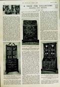 Original Old Vintage Print 1950 People Eliash Khama Drayton Furniture Bureau