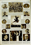 Old Vintage Print 1950 Pageantry Edinburgh Mercat Museum Swimmers Klaus 20th