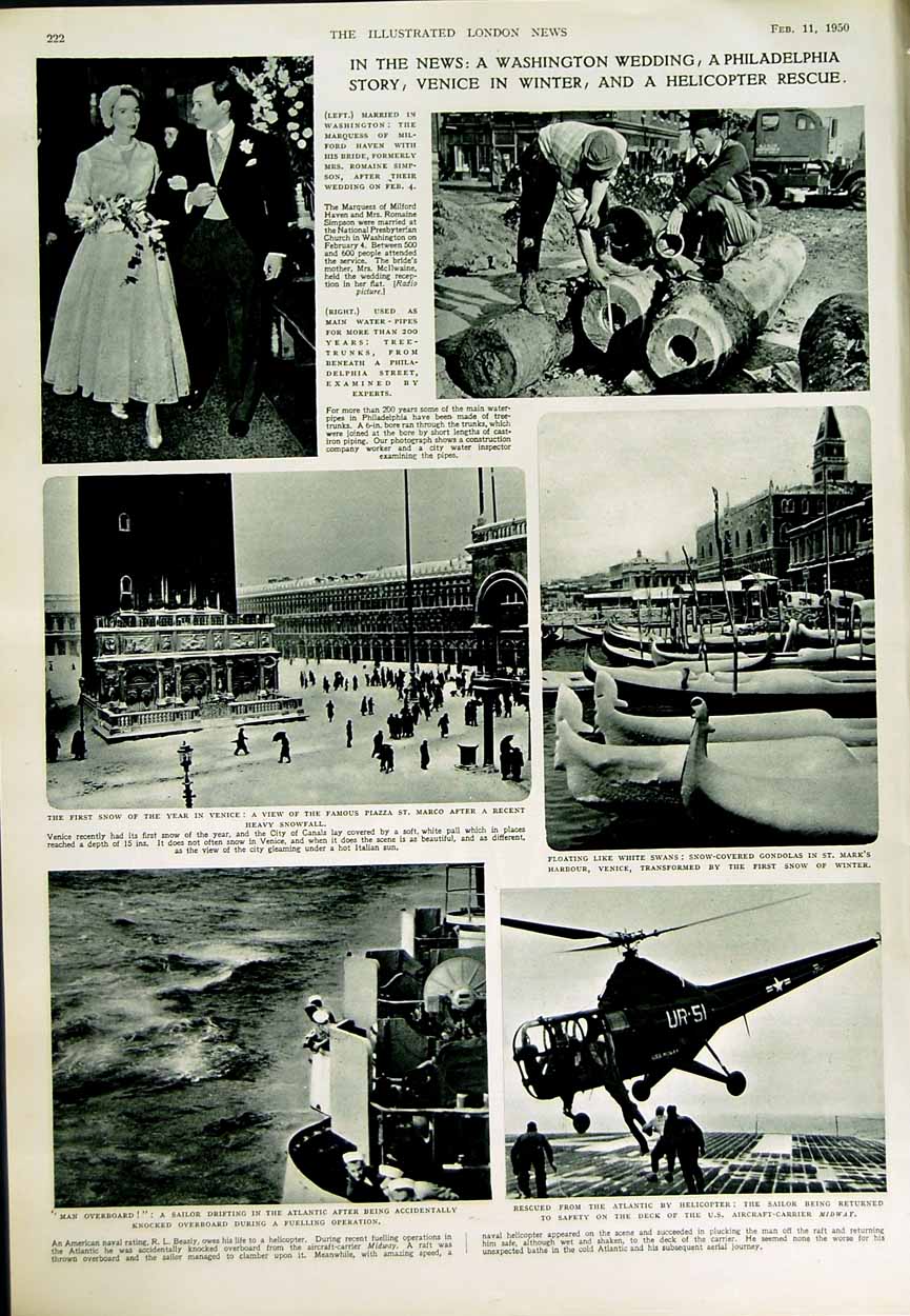 Old Vintage Print 1950 Indonesia Ballet Kintamani Adjeng Navy Helicopter 20th