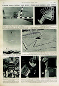 Old Vintage Print 1950 Africa Parliament Cairo Queen Cape Town Parachute 20th