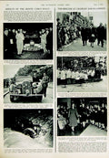 Original Old Vintage Print 1950 Ship Implacable Vengeance Victorious Motor Car