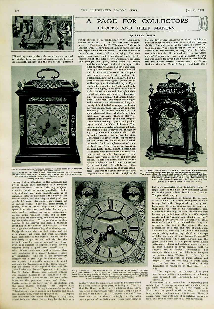 Original Old Vintage Print 1950 People Boat Girl Jean Archbishop Clocks Knibb