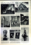 Original Old Vintage Print 1950 British Museum Head Hadrian Salisbury Cathedral