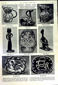 Old Vintage Print 1950 Picasso Archaic Archaeology Jug Vase Centaur Bird 20th