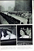 Old Vintage Print 1950 Houses Parliament Princess Elizabeth Clarence King 20th