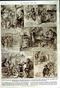 Original Old Vintage Print 1950 Unofficial Gas Maintenance Strike London Homes