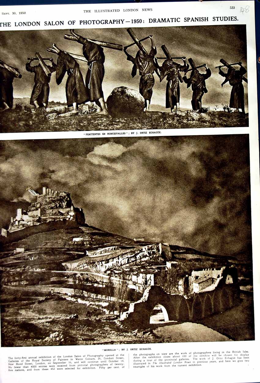 Original Old Vintage Print 1950 London Photography Morella Echague Roncesvalles
