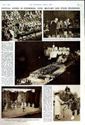 Old Vintage Print 1950 Edinburgh Festival Douglas Theatre Military Tattoo 20th