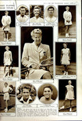Original Old Vintage Print 1950 Lord Rea Tomlinson Boys School Eskdale Tennis