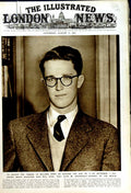 Antique Old Print 1950 Prince Baudouin Belgium Funeral King Canada Prince 20th