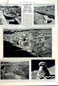 Original Old Vintage Print 1950 Susa Archaeology Excavations Plan Tomb Daniel