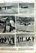 Old Vintage Print 1950 Icelandic Skymaster Airliner Crash Marble Science 20th