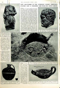 Original Old Vintage Print 1950 Athenian Agora Archaeology Korea War Kujang