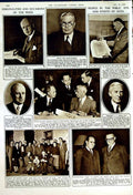 Original Old Vintage Print 1950 Princess Elizabeth Mayor Athens Fraser Adrian