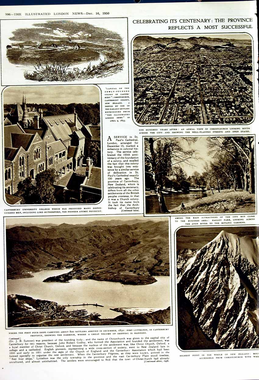 Old Vintage Print 1950 General Tassigny War Indio-China University Port 20th