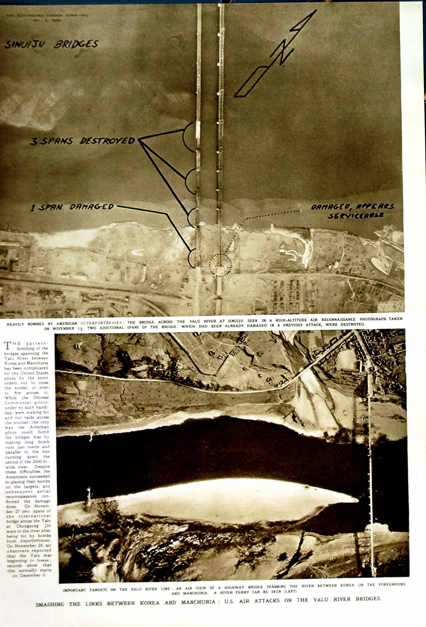 Original Old Vintage Print 1950 American Floods Brooklyn Ship Jersey Manchuria