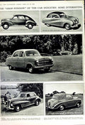 Old Vintage Print 1950 Earls Court British Cars Consul Triumph Wolseley 20th