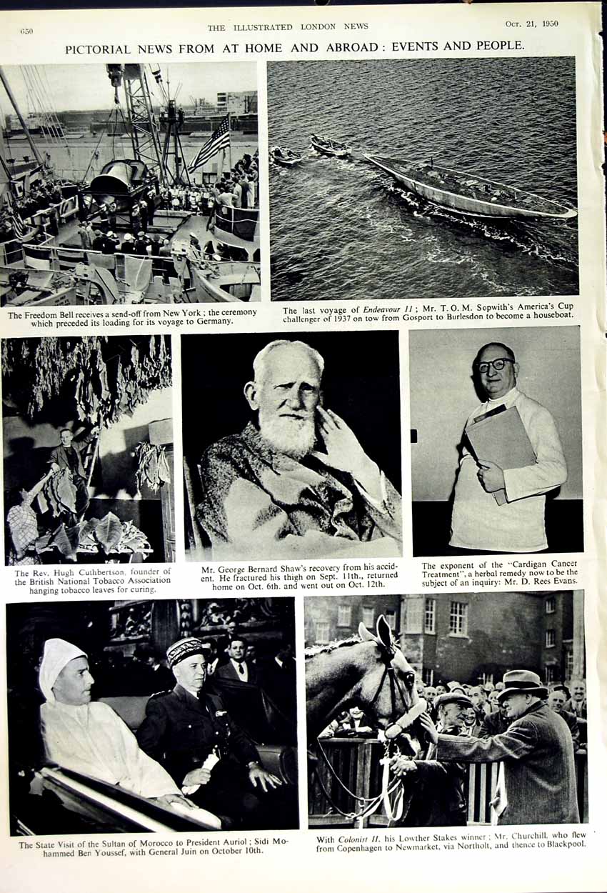 Original Old Vintage Print 1950 Tongking French Siers War Moroccan Ship Shaw