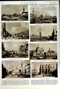 Old Vintage Print 1950 Rogerstone Mill Aluminium Church Venice Giudecca 20th