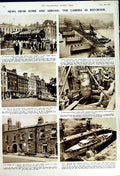 Old Vintage Print 1950 Lambeth Venus Milo Tokyo Munich Glasgow Ship Duke 20th