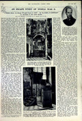 Original Old Vintage Print 1950 Cairo Cathedral Aircraft Convair Salvator Knox