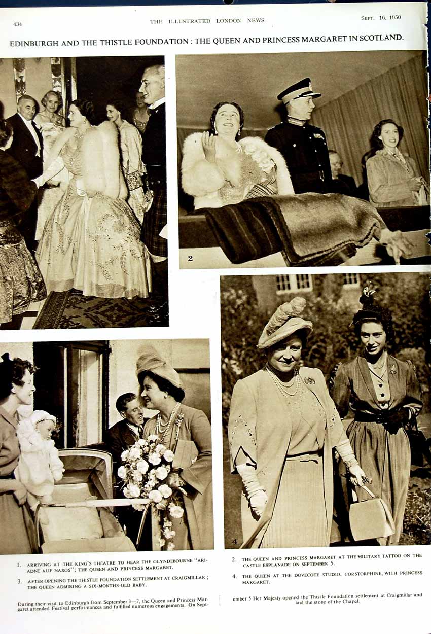 Old Vintage Print 1950 British Tommy Korea Scottish War Queen Margaret 20th